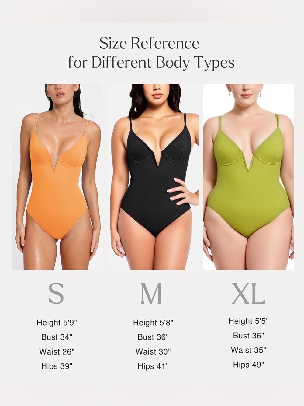 Popilush Tummy Control Deep V Neck Slimming Swimsuit - Picture 5 of 8